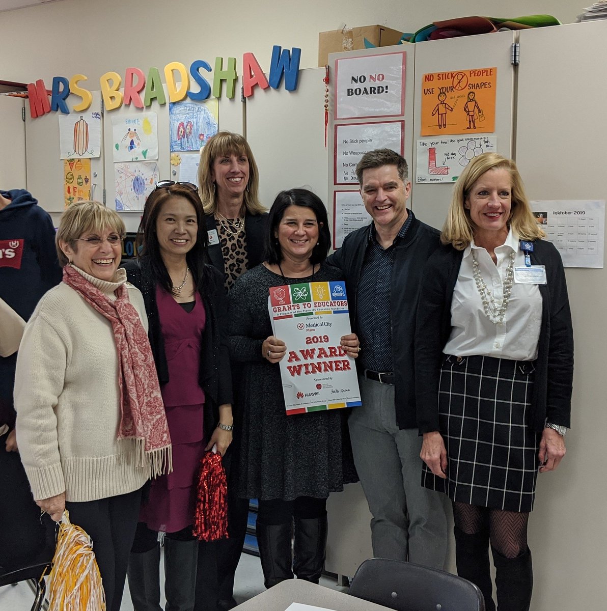 StinsonStars's tweet photo. Congratulations! to Mrs. Nolasco, Ms. Bradshaw and Ms. Prenzi on winning PISD Grants to Educators Award. https://t.co/Ad6rnkt4yO