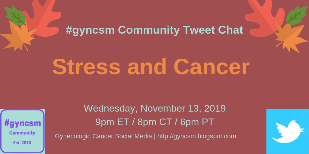 gyncsm's tweet photo. Join #GynCSM chat Wed Nov 13th, 9pmET
https://t.co/oAfi7LWsKE

#cervicalcancer #ovariancancer #peritonealcancer #Fallopiantubecancer #endometrialcancer #uterinecancer  #GTDisease #vaginalcancer #vulvarcancer gyn #sarcoma https://t.co/a1TLxon6nY