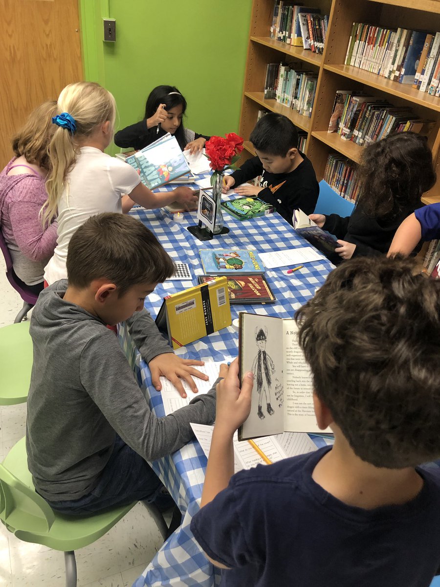 Welcome to the <a href="/WyomingElem/">Wyoming Elementary</a> Book Tasting Cafe thanks to the amazing <a href="/MorlingRachel/">Rachel Morling</a>! Students were thrilled to see the Wonderlab transformed and have the opportunity to try all new books!