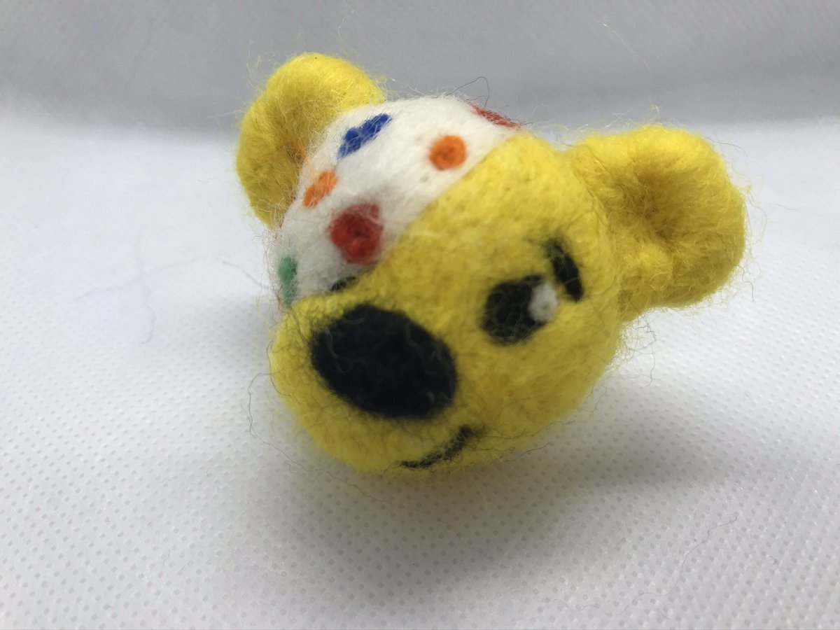 davuu's tweet photo. Made these #Pudsey badges for staff, got some great donations for @BBCCiN ๐ shall be dressed up for the day at work as a cat shaking my bucket๐ #CIN #ChildrenInNeed #letsraiselots https://t.co/EfQ8tq6UVl