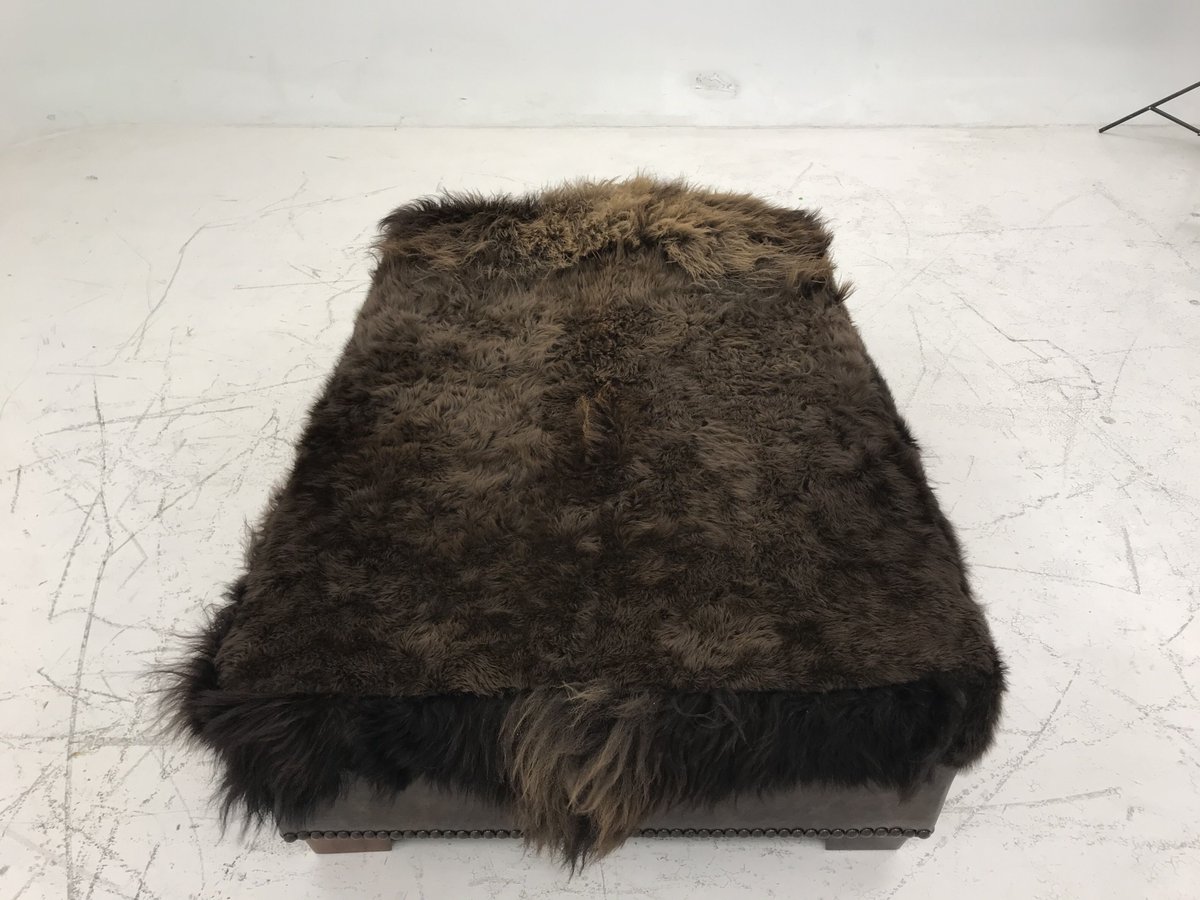 A crazy cool custom we made with a customers beautiful supplied buffalo hide !