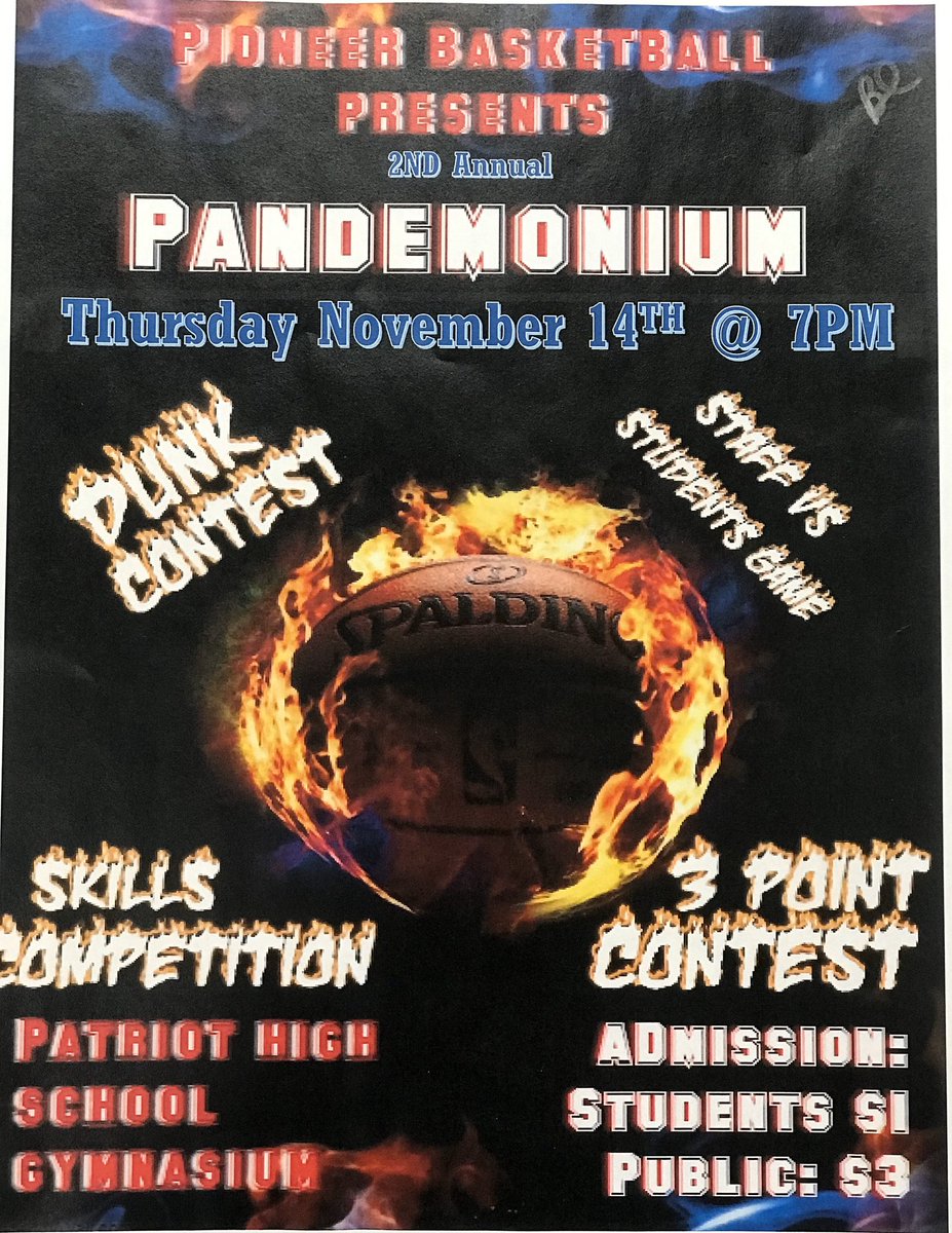 Let’s go!!!! Come on out and get your first look at your 2019-2020 varsity Boys and Girls Pioneer Basketball teams! <a href="/PHSRedNation/">RED NATION</a> <a href="/PatriotPioneers/">PatriotPioneers</a> <a href="/PioneersPHS/">PHS_ Pioneers!</a> #rednation 🔴⚪️🔵🏀