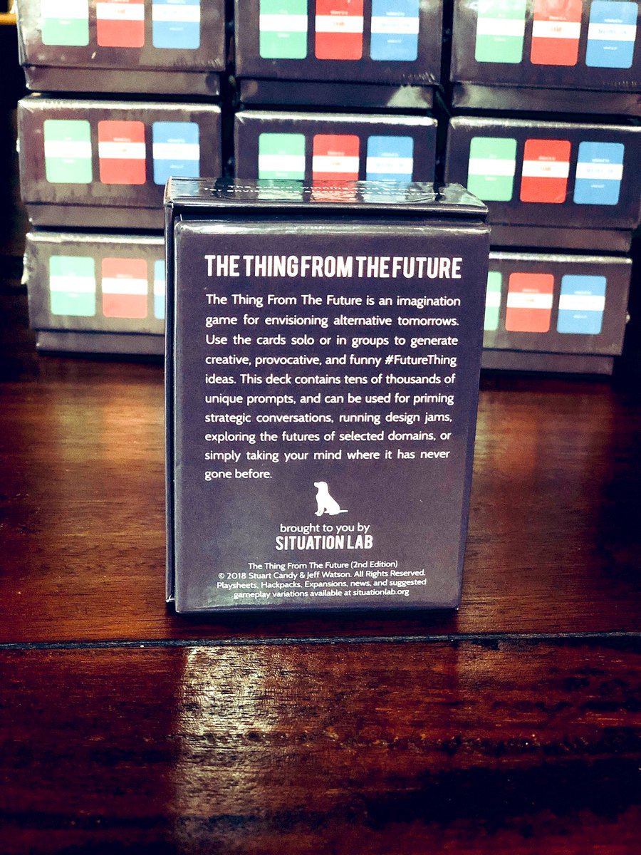 Sad that I couldn’t accept invite to talk &amp; teach at #SDNow4 in Melbourne, BUT

To help celebrate this terrific #designfutures event we’re giving away 10 decks of our <a href="/sitlab/">Situation Lab</a> #FutureThing cards! (2nd ed)

Draw closes Fri 15th 11:59pm AEDT; free shipping worldwide; RT to enter! 🎈