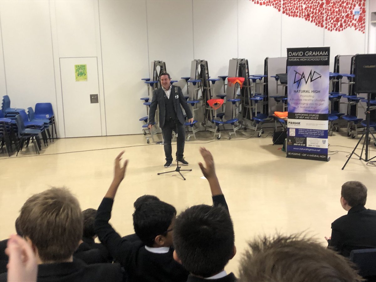 Today our year 7s took part in the Natural High Presentation. There was audience participation, singing, dancing and competitions. The boys learnt about the dangers of drugs, crime and taking risks.