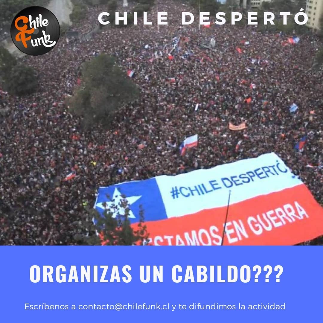 ChileFunk's tweet photo. Volvemos a subirlo!!
Pedimos lo siguiente al mail contacto@chilefunk.cl:
- Flyer
- Explicación de la actividad
- Lugar
- Dirección
- Hora
- Link de Evento en facebook si lo hay
#ChileDespertó
#Cabildos
#EstoNOhaTerminado
#AsambleaConstituyente
#NuevaConstitución
#ChileFunk https://t.co/mpo58izlpX