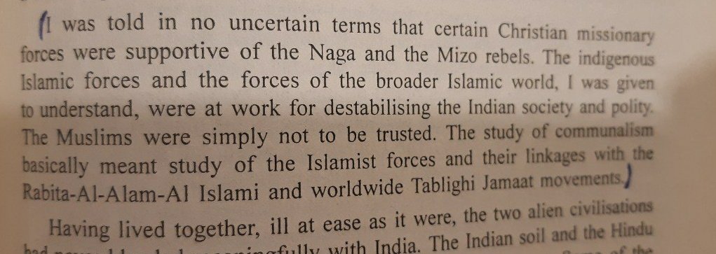 The IB was aware of  #Christoislamic forces marauding the Northeastern India, but the Govt. at that time instead relied on brute force tactics, instead of addressing the needs of the Meiteis. #HelpTheMeiteis  #MeiteiHindusSource - Open Secrets (Maloy Krishna Dhar) @sankrant