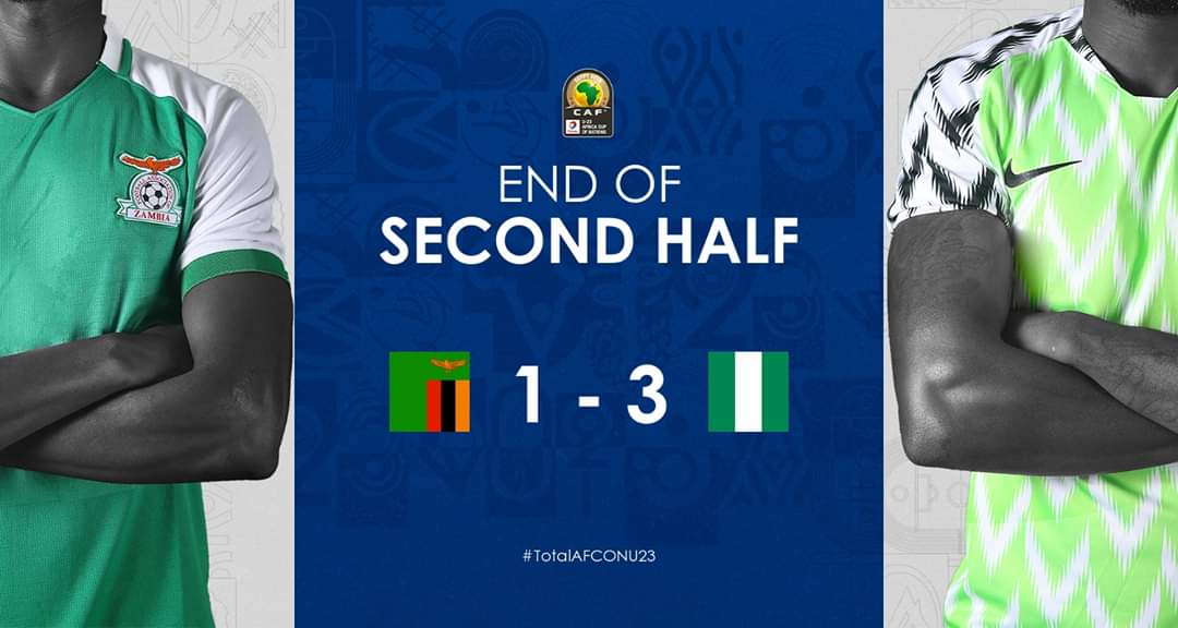 PassionfootAF's tweet photo. CAN U23: Zambie🇿🇲 1 - 3 🇳🇬Nigeria
Patson Daka est élu homme du match #ZAMNGA
#TotalAFCONU23 #CANU23 https://t.co/2uOYBe0mI4
