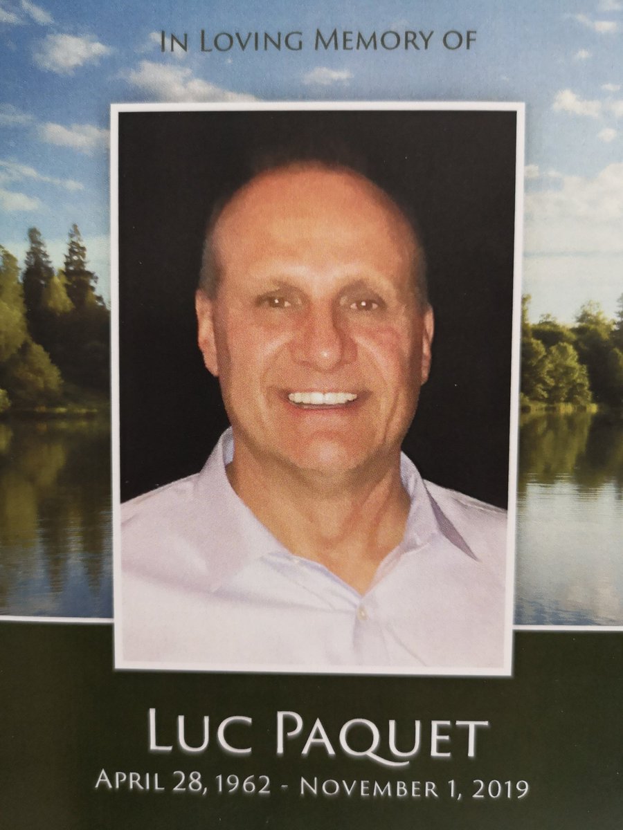 On Friday we celebrated the life of my friend and Uncle Luc. He will be forever in our❤️'s &amp; missed by all who knew &amp; loved him. It is so important to talk about things that trouble you.
#BellLetsTalk