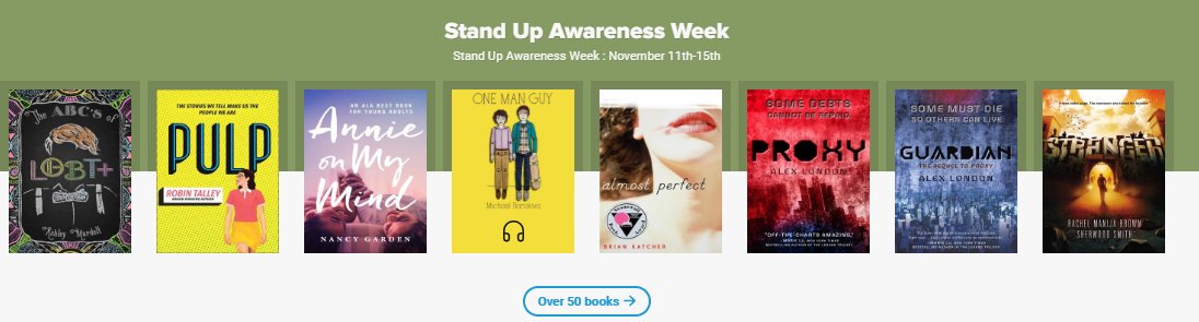 jcsplibraries's tweet image. To celebrate #ScienceWeek2019 and #StandUp week we have created 2 exciting new collections in our Digital Library. Check them out on #Sora app or at soraapp.com
#jcspdigital #ebooks #audiobooks #LGBTQ #Science #Reading