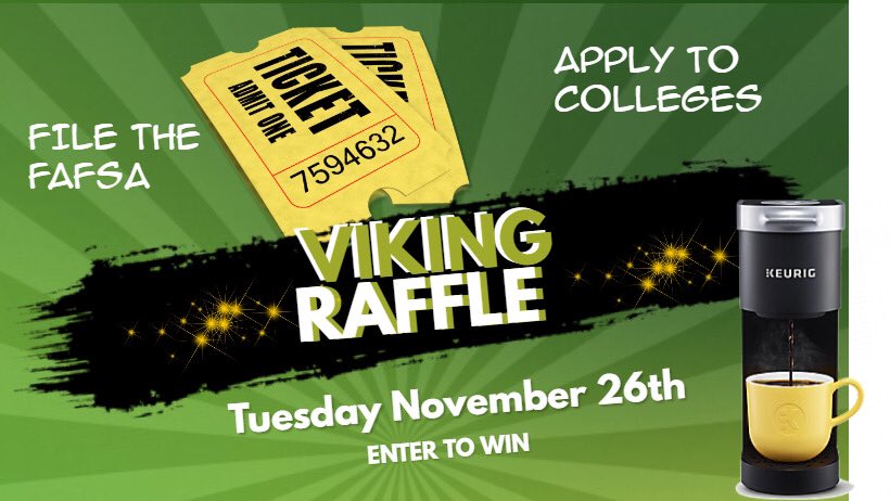 ParkviewAdvisor's tweet photo. Hey seniors, don’t forget to let me know if you’ve done any tasks related to college to get more tickets towards the keurig!! https://t.co/GWfxIE4AKw