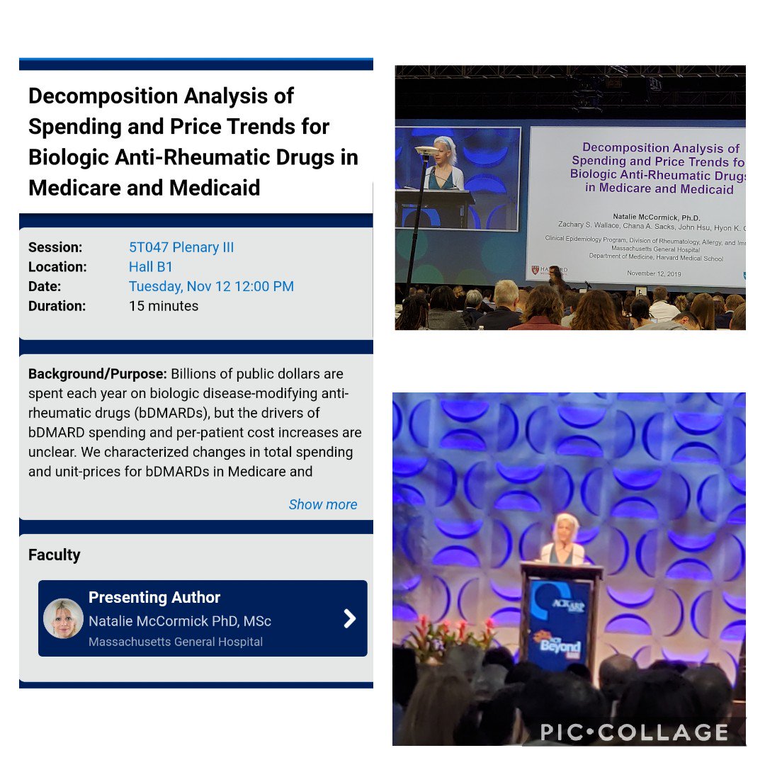 Minna Kohler, MD, RhMSUS (@minnakohlermd) on Twitter photo Dr. Natalie McCormick presenting at Plenary important work on price trends for biologic anti rheumatic drugs <a href="/zach_wallace_md/">Zach Wallace</a>, Hyon Choi et al <a href="/MGH_ClinEpi/">MGH Rheumatology & Allergy Clin Epi Research</a> #ACR19 <a href="/CMSGov/">CMSGov</a> #Medicare #medicaid Dr. Natalie McCormick presenting at Plenary important work on price trends for biologic anti rheumatic drugs <a href="/zach_wallace_md/">Zach Wallace</a>, Hyon Choi et al <a href="/MGH_ClinEpi/">MGH Rheumatology & Allergy Clin Epi Research</a> #ACR19 <a href="/CMSGov/">CMSGov</a> #Medicare #medicaid