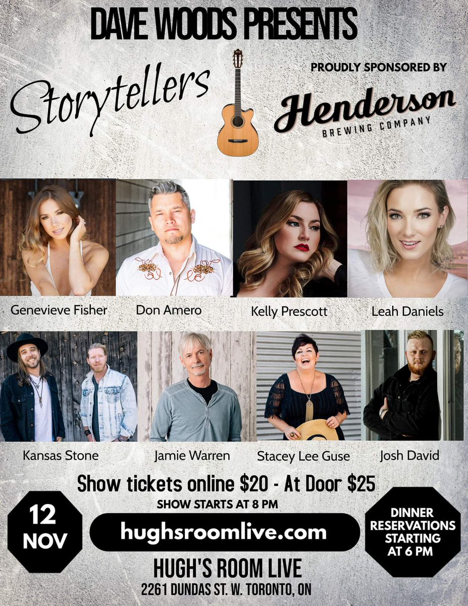 Tonight in #Toronto!!! 🎶 hughsroomlive.com/event/storytel…