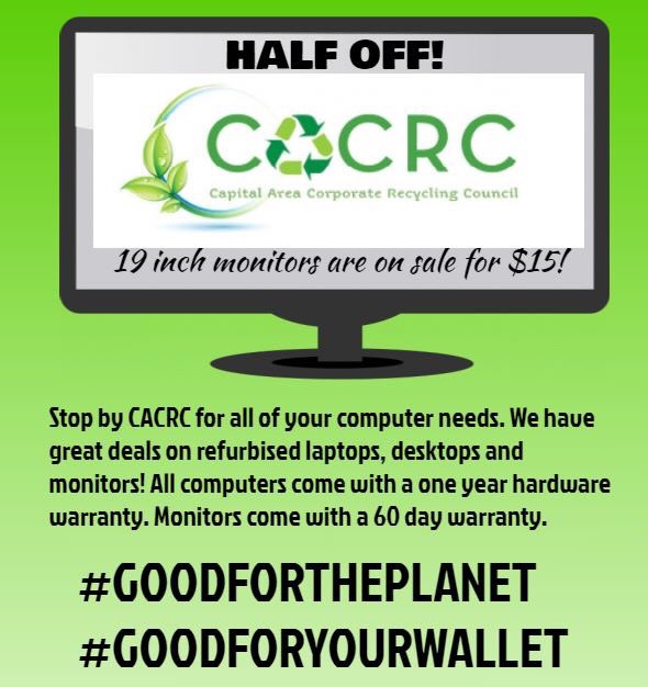 CACRCRecycles's tweet photo. Today we have 19 inch monitors for JUST $15! These are normally $30.
#refurbishedlaptops #refurbisheddesktops#recycling #refurbishedallinones for under $200 @ @cacrc_br @ 1400 Main in BRLAbecause itβs #goodfortheplanet #goodforyourwallet.CACRC_br https://t.co/D9TpcQDPk3