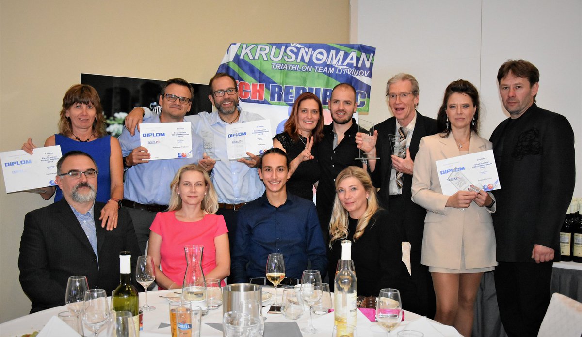 Commemoration of the Czech Triathlon Cup Ceremony.