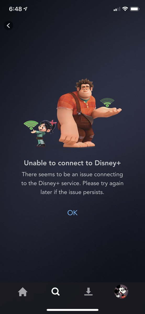 GlennHadleyJr's tweet photo. Lesson Learned: The last thing you want customers to see on Launch Day is "Unable to Connect." Unexpected hiccups do arise, though. What matters most is how quickly they are cured. @disneyplus is sure to rebound in a big way! #custserv https://t.co/CcVaztBV7P
