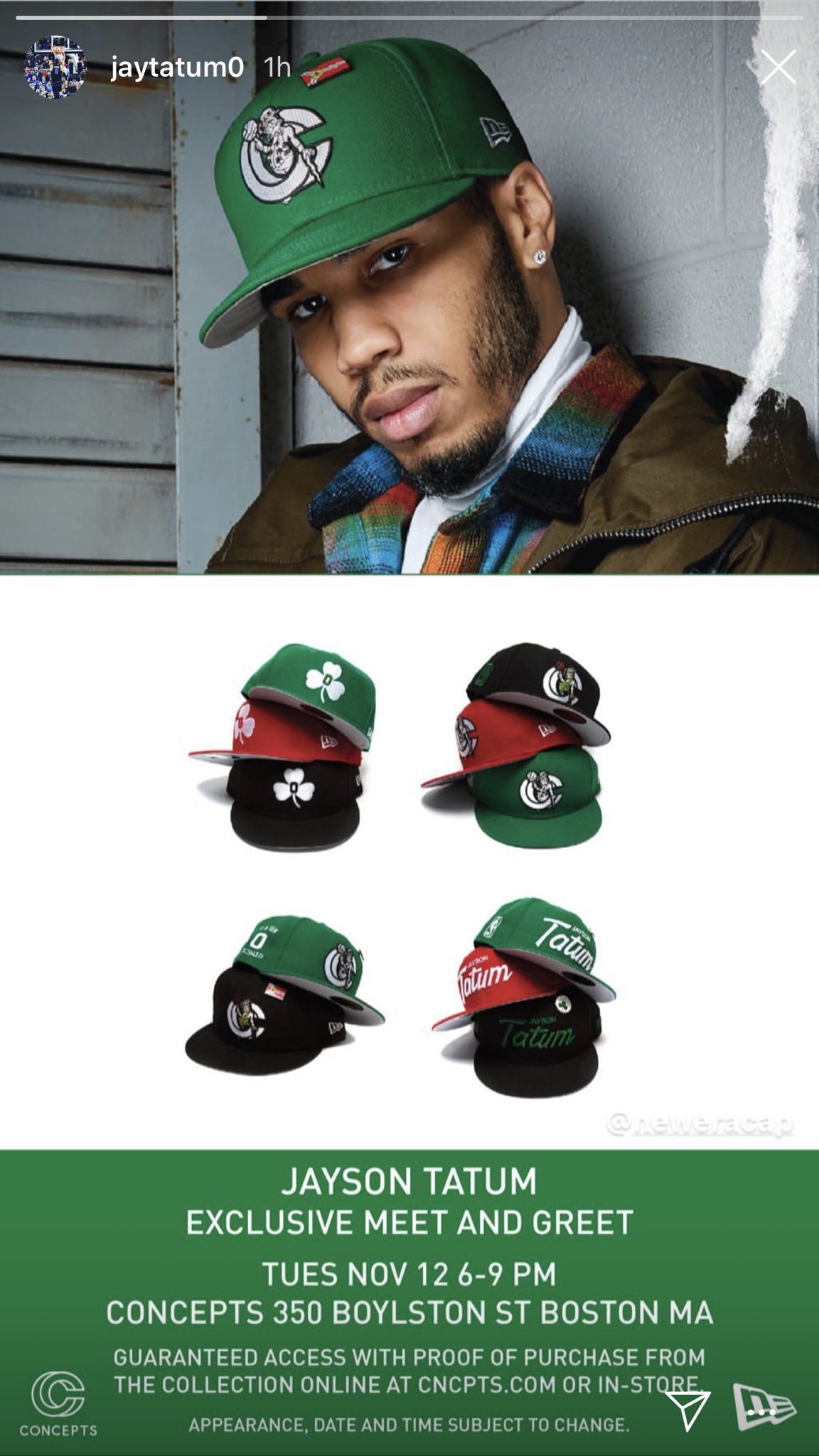 jayson tatum hat
