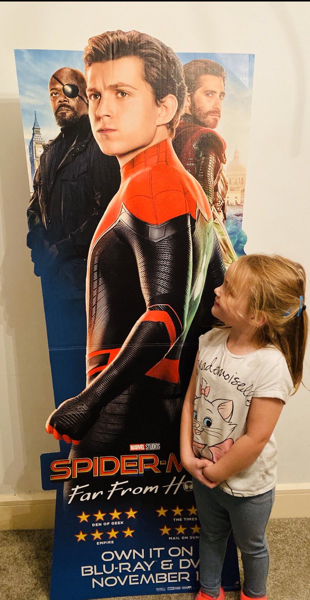sammysuck2's tweet photo. One happy girl home from school. Her hero is Spider-Man. Look at her face ππ₯°@TomHolland1996 #happyprincess #mummypoints #asdadisplay https://t.co/5PefMP97mr
