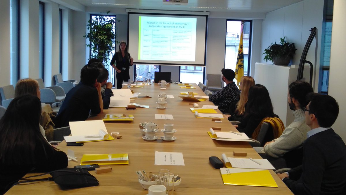 KatjaBiedenkopf's tweet photo. @MEPPKUL students explored the complexity of Belgian participation in EU policy-making. Many thanks to @VickyReynaert! https://t.co/iMybyXGySX
