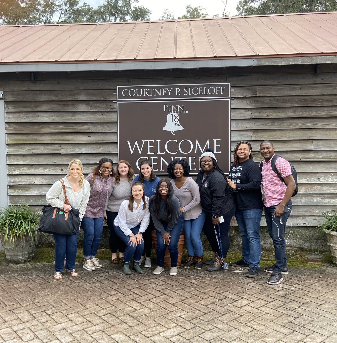 #UofSCHESA students are in Beaufort, SC today visiting the Historic Penn Center! This was the site of the former Penn School, one of the country's first schools for formerly enslaved individuals. #uofsc #forevertothee #sachat #southcarolina