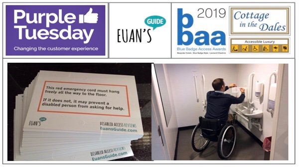 cottagedales's tweet photo. #PurpleTuesday here every day providing #AccessibleLuxury #AccessibleAccommodation We now give EVERY departing guest a @EuansGuide #RedCordCard asking to check a public #disabled loo, ensure the #RedCord is hanging down fully &amp; add the card Simple! #EveryLittleHelps #YouCanToo https://t.co/83u0UnVUjV