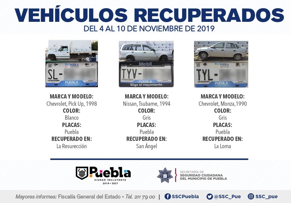 SSC_Pue's tweet photo. #ResultadosEnSeguridad 🚨 

En tan solo siete días, recuperamos 15 automóviles con reporte de robo.

✅ 11 vehículos más, fueron remitidos ante el Ministerio Público por su probable participación en hechos delictivos.

¡Trabajamos por tu patrimonio! 🚘 https://t.co/kcwkxSMqOm