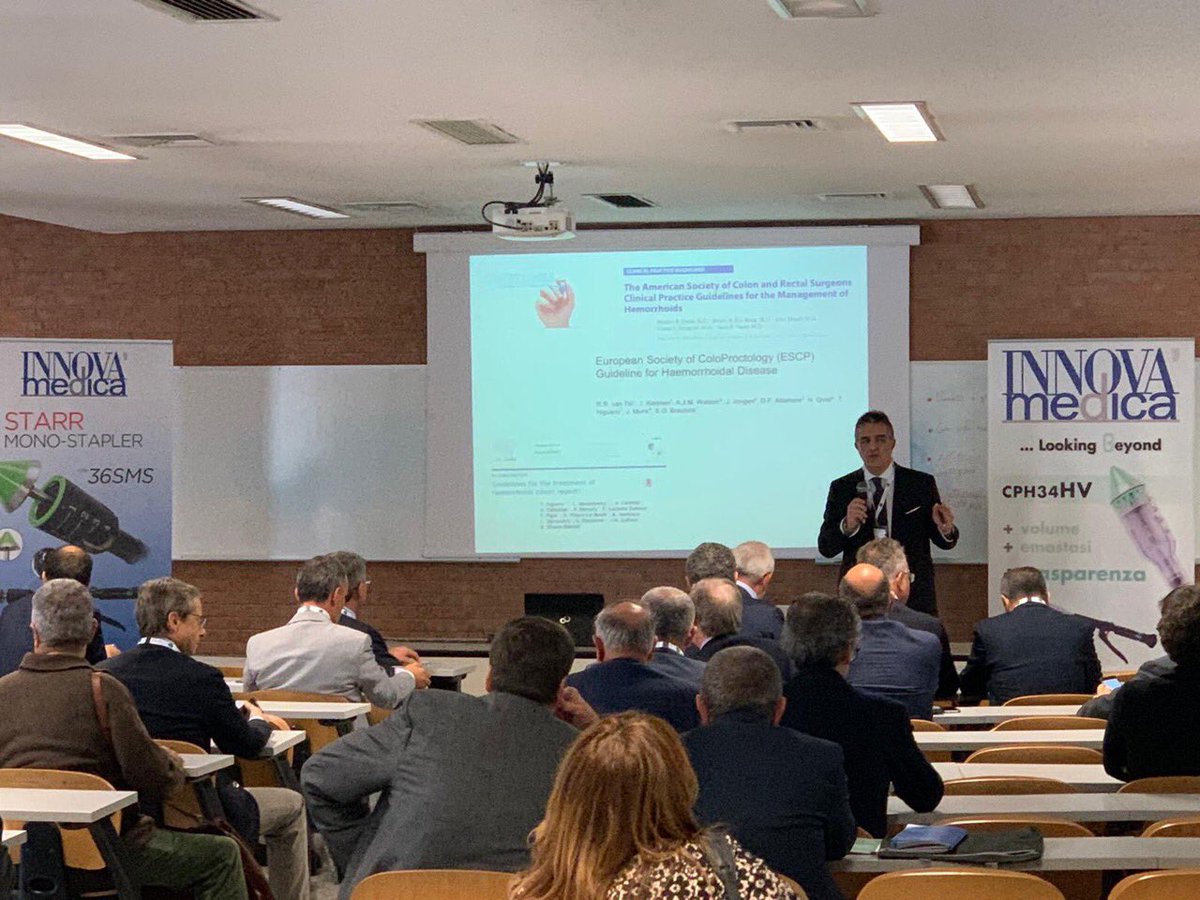 pasqualetalento's tweet photo. Interesting  symposium and workshop in haemorrhoidal disease state of art and guidelines national SICCR meeting Biella italy @escp_tweets
@FrankenmanEMEA
@NickCrock
@ValentinCalu 

#colorectalsurgery
#SoMe4Surgery https://t.co/6dpoaQiTHJ