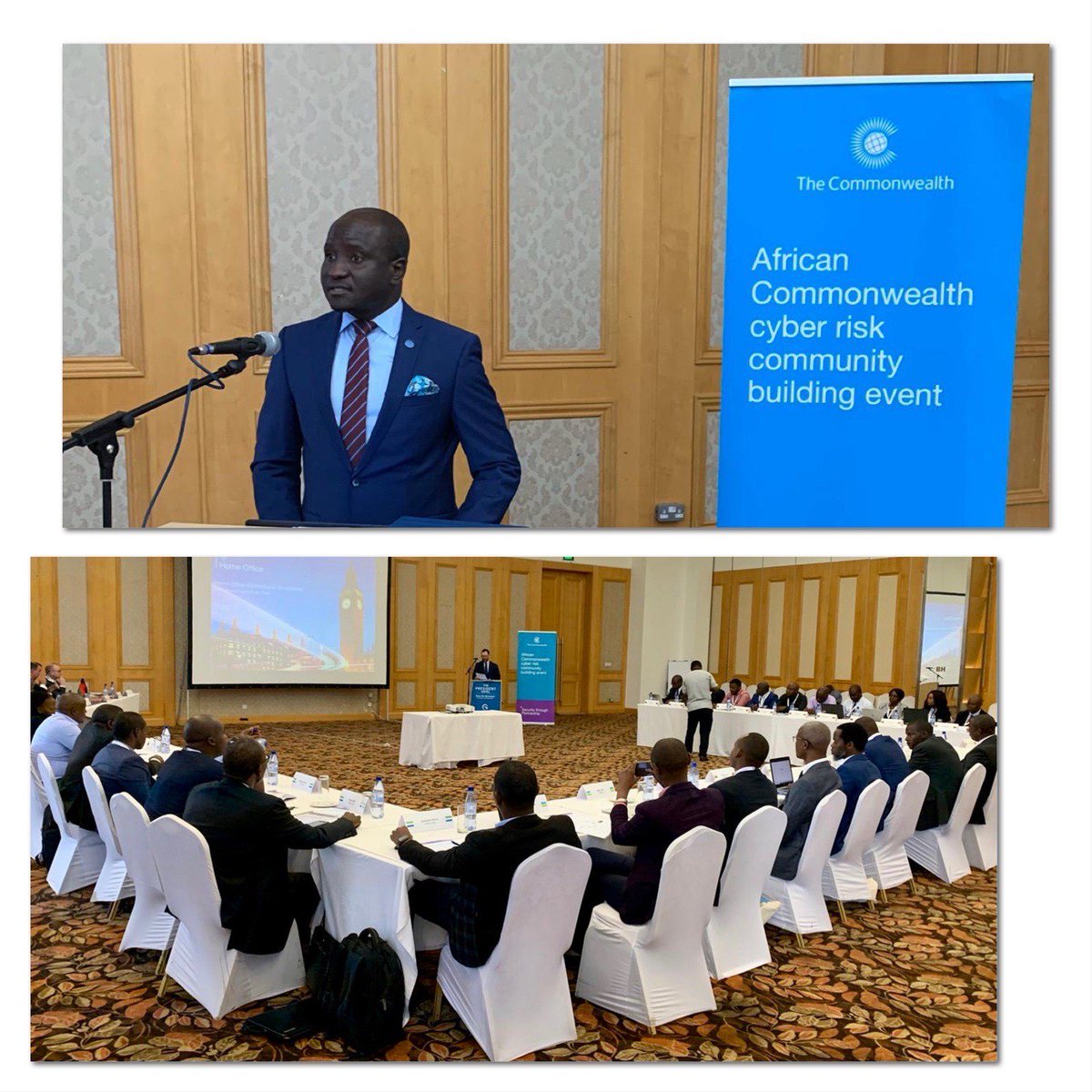 Following yesterday’s national workshop, our thanks to @markbotomani and @ukinmalawi for opening our regional cyber risk workshop.  10 African countries sharing knowledge to tackle growing cost of cyber attacks in Africa.  @Commonwealth18