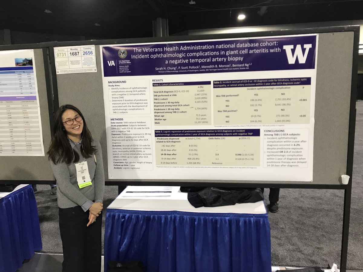 Ophthalmologic complications in biopsy-negative GCA with Dr. Sarah Chung #UWRheum #ACR19 #vasculitis