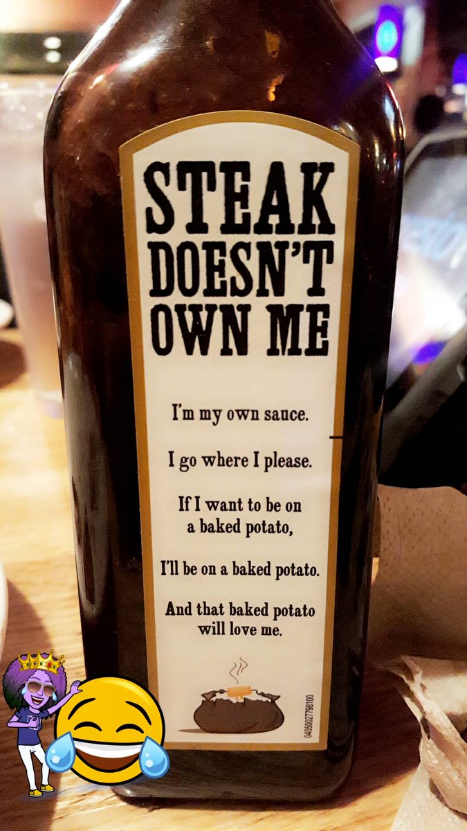 msmastafoxx's tweet photo. Saucy! 😂❤💙🎉🎈#Sauce
#Steak #SteakSauce #BakePotato #HappyVeteransDay #VeteransDay #Applebees #HappyVeteransDay2019 #MsWhizdom #MsMastaFoxx #Veterans #Marines #Military #Army #Navy #Airforce #MarineVet #ArmyVet #VetDay #Soldiers #Celebrate #Celebration #Love #Honor #Respect https://t.co/iOKxxE1r1q