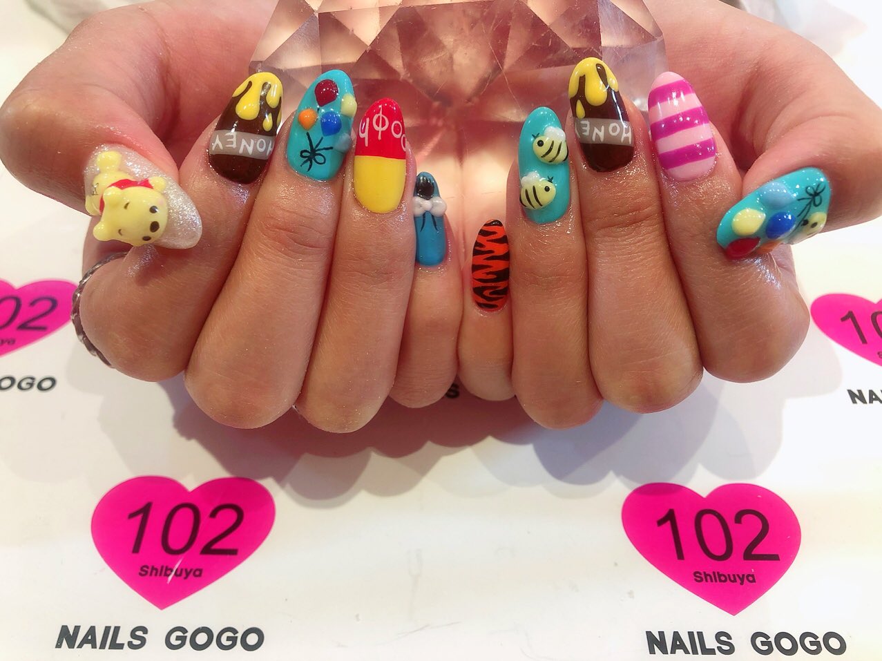 Nailsgogo 渋谷ネイルサロン Nailsgogo 03 5728 4343 ご紹介 ネイル は プーさん プーさんネイル ディズニーネイル はちみつネイル 寝そべりプーさん ありがとうございました T Co Ilvuvmt64i 人気ネイルサロン ネイルデザイン やり
