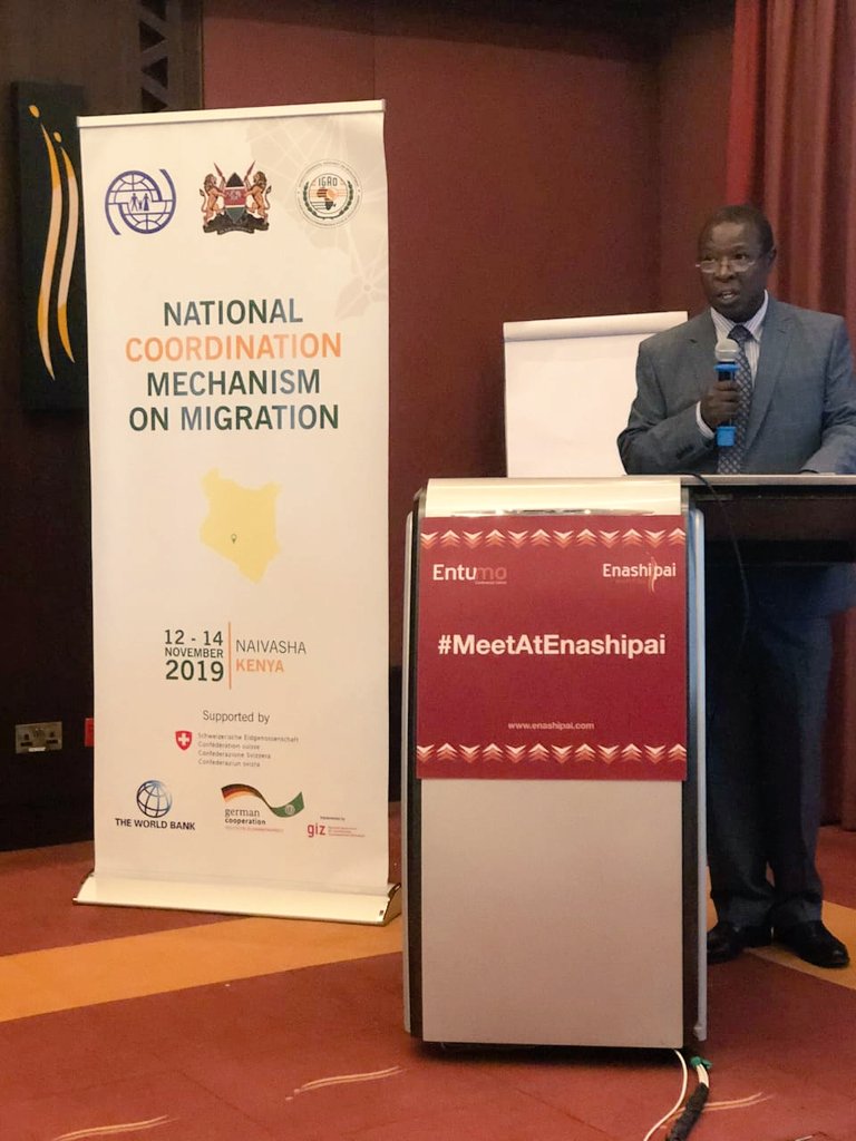 KenyaNcm's tweet photo. The Director General Mr Alexander Muteshi @ImmigrationDept said the consultative forum was very important as it provided the opportunity for NCMStakeholders to share their achievements challenges and activities lined for financial year2019-2020 in relation to migration governance https://t.co/fOaFANDclF