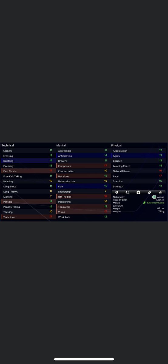 fm14532's tweet photo. 🇩🇪 29. Kai Havertz (1999) [ Leverkusen ] 
•
•
•
•
#fm20 #footballmanager #footballmanager2020 #fm1453 #futbol #soccerskills #433 #germany #bundesliga #leverkusen #kaihavertz https://t.co/yBkmVrEwbL