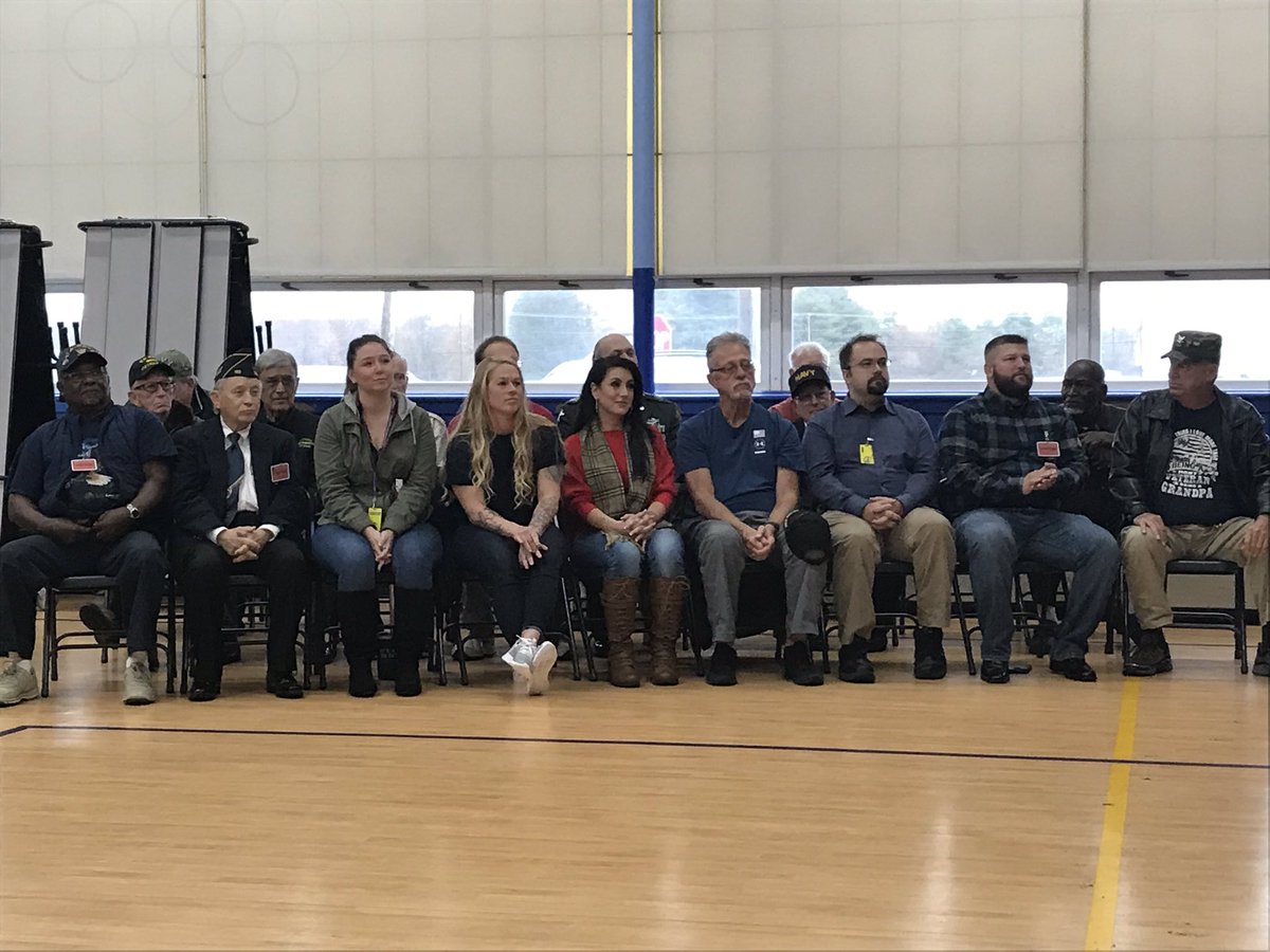 AuraElementary's tweet photo. We had such a great time honoring our Veterans today! Our kids were amazing hosts and they were so proud of our guests! Thank you for your service! @TharpBSI  @AuraElementary #VeteransDay #Respect https://t.co/bMGRKOMCiy