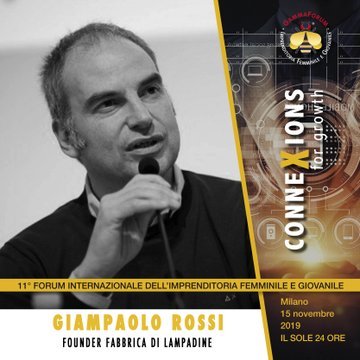 franciungaro's tweet photo. #GammaForum: la lunga lista di eccellenti #Speaker è aperta quest'anno da @CreativeGiampy, il primo ad ispirarci sulle #Connexions #scomode, quelle da cui non può nascere sviluppo #imprenditoriale, #innovativo né #umano!
Qui l'Agenda del #15novembre: https://t.co/gWwfmmWMOy https://t.co/CVkvRoXVRN