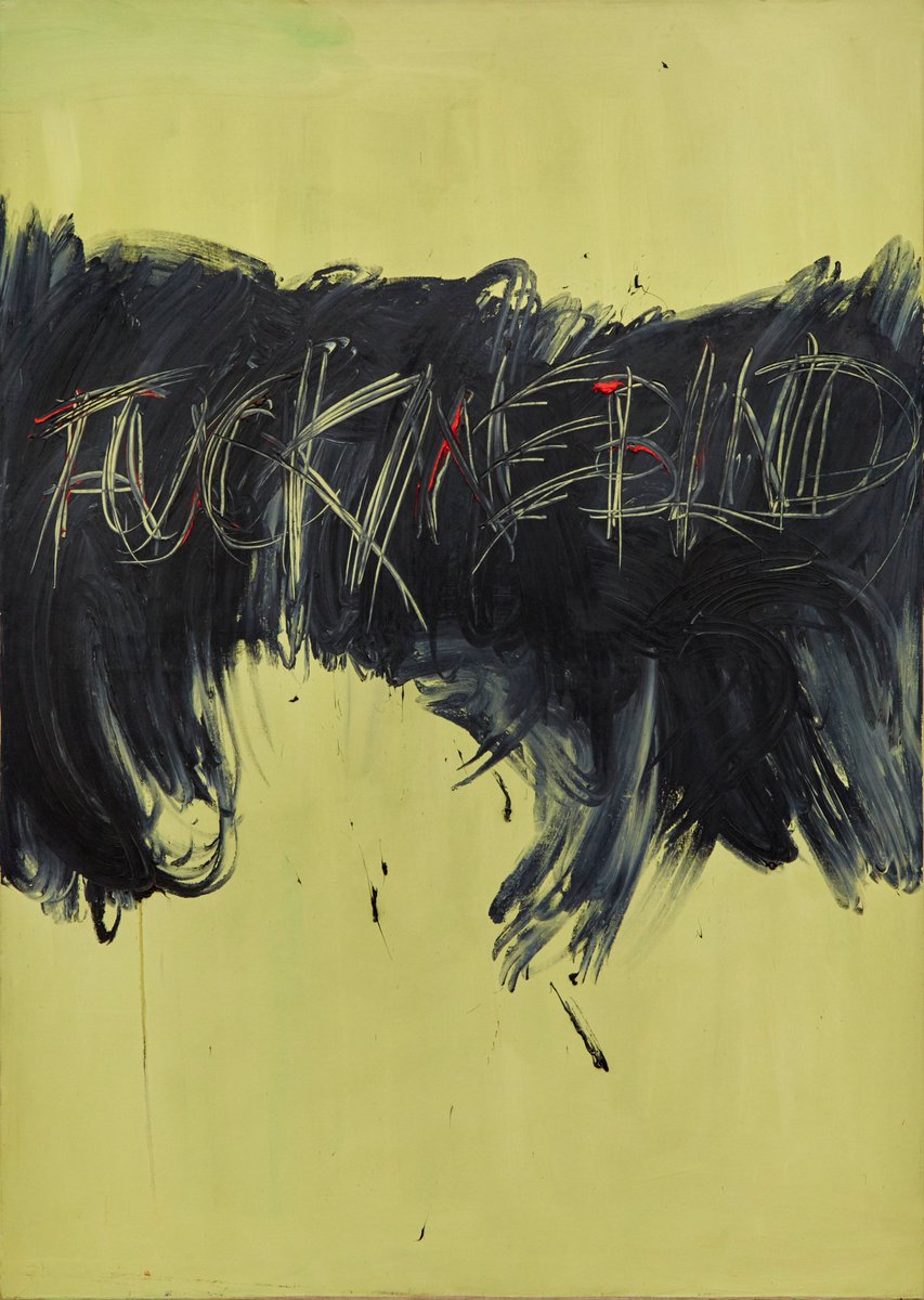 AmandaWgallery's tweet photo. Get your copy of the last edition of @Artforum International - November 2019 , where @declanlong wrote about the painting Fuck Me Blind, by Derek Jarman!
Image: Derek Jarman, Fuck me blind, 1993
#DerekJarman #fuckmeblind #declanlong #artforum #artforuminternational https://t.co/K8SFdb1GvV