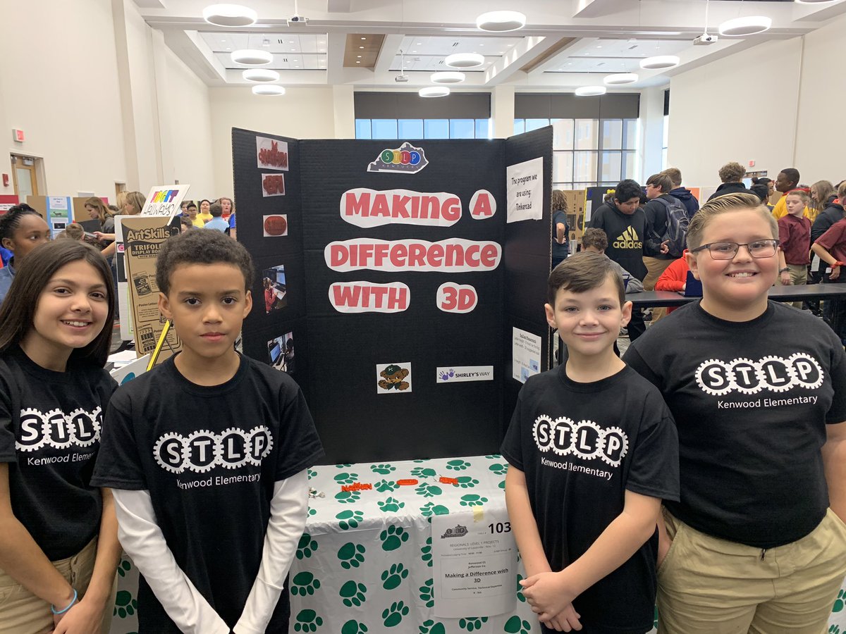 Before the projects were judged. They were so nervous but did awesome. Can’t wait to hear the results. <a href="/KenwoodElementa/">Kenwood Elementary</a> <a href="/STLPKentucky/">STLP Kentucky</a>