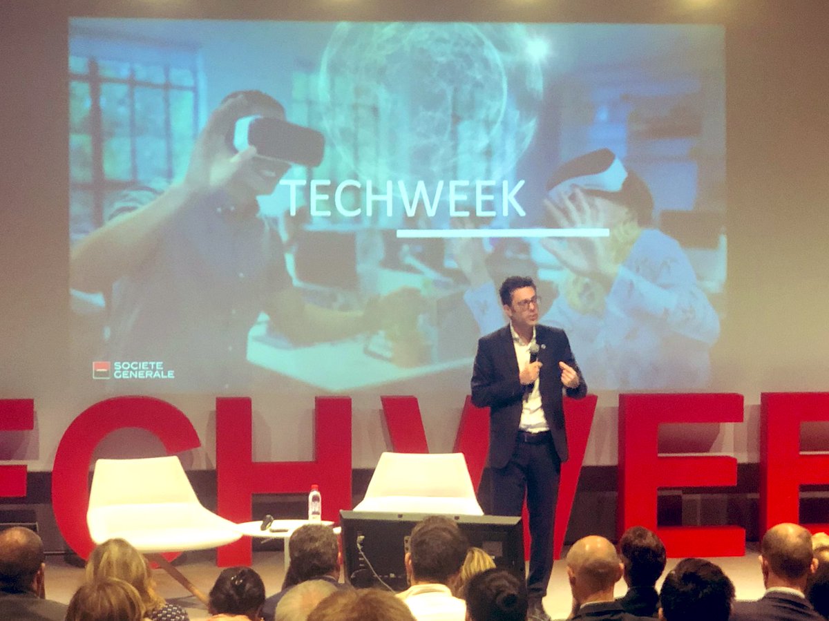 dequaydasilva's tweet photo. Brillante conférence de @nbouzou à la #TechWeekSG sur le thème “quels défis relever à l’ère de la troisième révolution industrielle?”
#TheFutureIsYou #societegenerale #sgci #data #IA https://t.co/iUPO0ZowOt