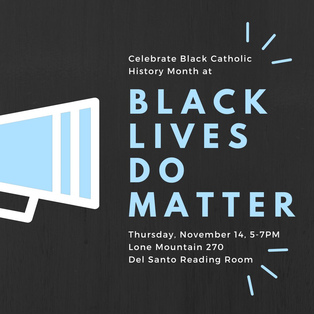 Black Catholic History Month is a time to remember the legacy and strength that the Black Catholic community continues to offer Christianity and US culture. Join us in celebrating this Thursday from 5-7PM in the Del Santo Reading Room! ✊🏿✝️