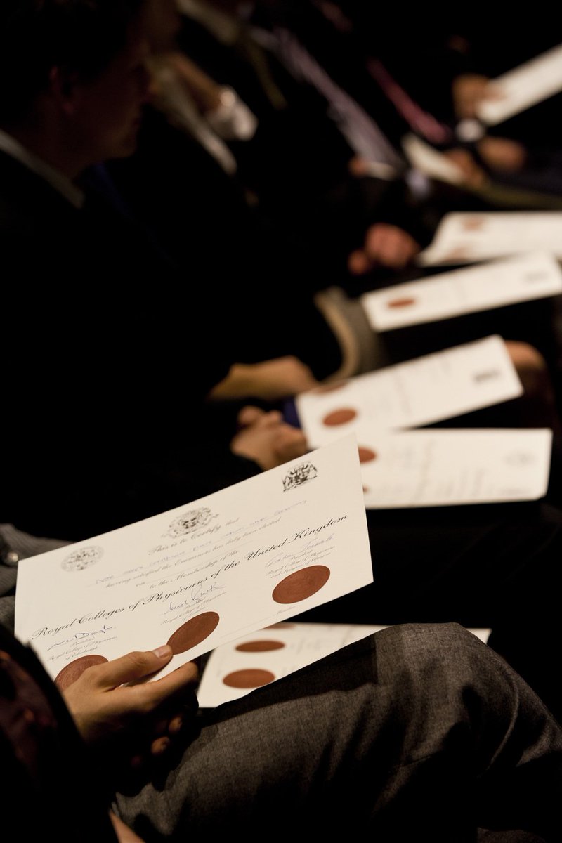 RCPhysicians's tweet photo. Congratulations to our #RCPmembers who are receiving their MRCP(UK) diploma this evening. We know this achievement is a difficult journey that is well worth celebrating. Don’t forget to share your thoughts and experiences with us, by using the hashtags #RCPMembers and #yourRCP https://t.co/5gOwD89a1V