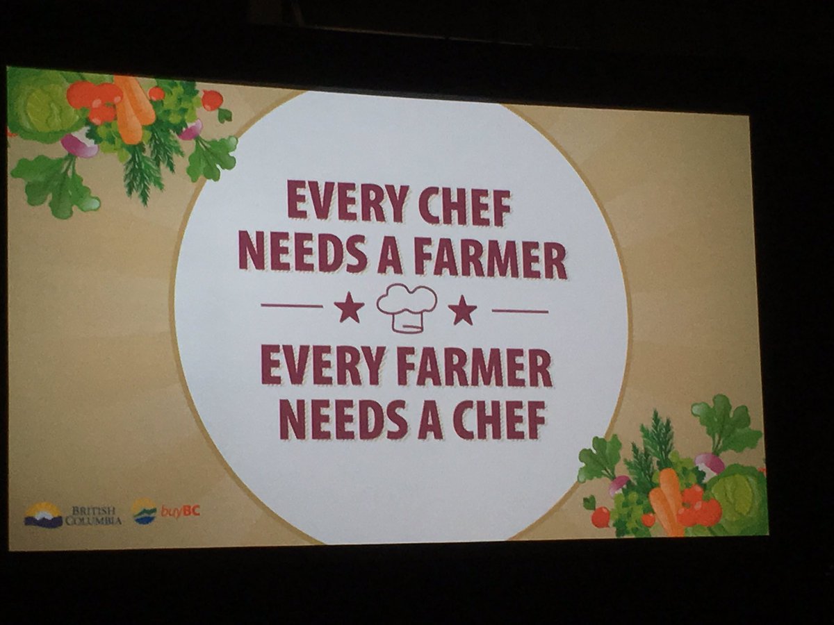 Happy to be representing <a href="/UFV_FAI/">Food and Agriculture Institute @ UFV</a> as a panelist at #everychefneedsafarmer event today, organized by team working with <a href="/lanapopham/">Lana Popham</a> #buybc