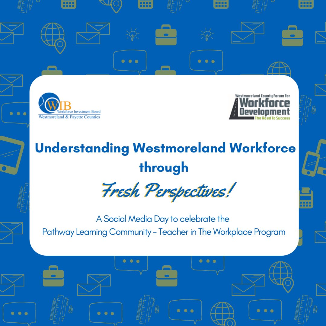 Tomorrow kicks off a huge day for the Teacher in the Workplace Program! Teachers will be participating in job shadowing experiences with employers across Westmoreland County! We are looking forward to tomorrow! <a href="/PALaborIndustry/">PA Department of Labor & Industry</a> <a href="/PADeptofEd/">PA Department of Education</a> #WestmorelandTIW2019 #FreshPerspectives