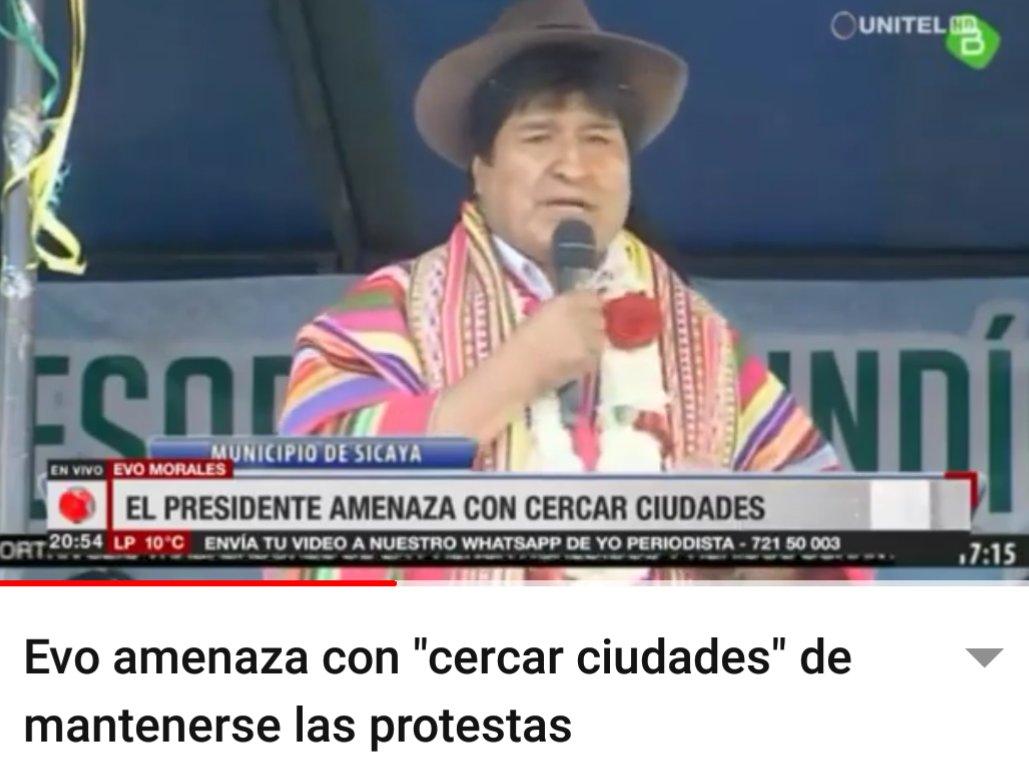 g_chaly's tweet photo. Así era MORALES egocéntrico... Hitleriano en vej de dar solución diga esto un PRESIDENTE hacía su pueblo. https://t.co/hbyCjsl2cp