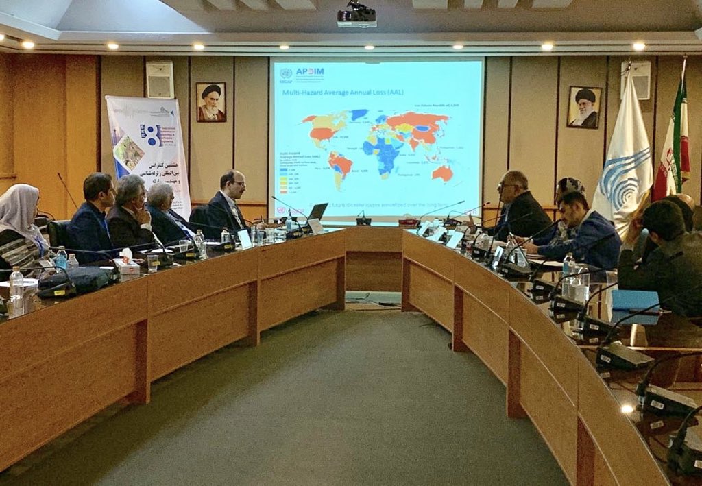 APDIM_ESCAP's tweet photo. @UNESCAP supported the Gov’t of #Iran during #PDNA process by providing technical support on the economic impact assessment of 2019 #Iran_Floods. @APDIM_ESCAP presentation at #SEE8 highlighted the contributions of the #Asia_Pacific_Disaster_Risk_Atlas. https://t.co/7trynNwlOQ