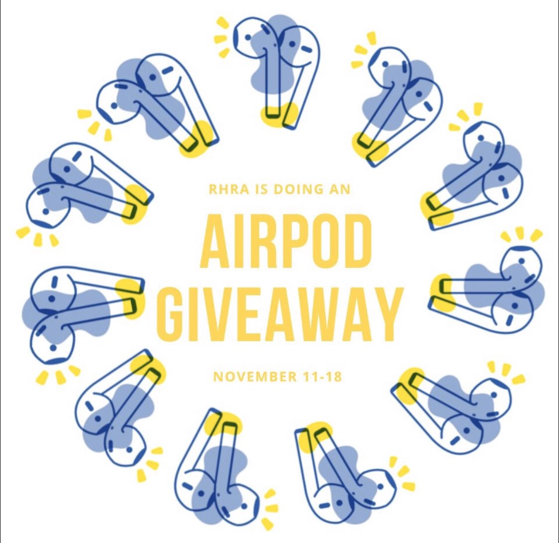 HallUtk's tweet photo. Follow us on Instagram for a chance to win AirPods! IG: utkrhra https://t.co/petJQguh9j