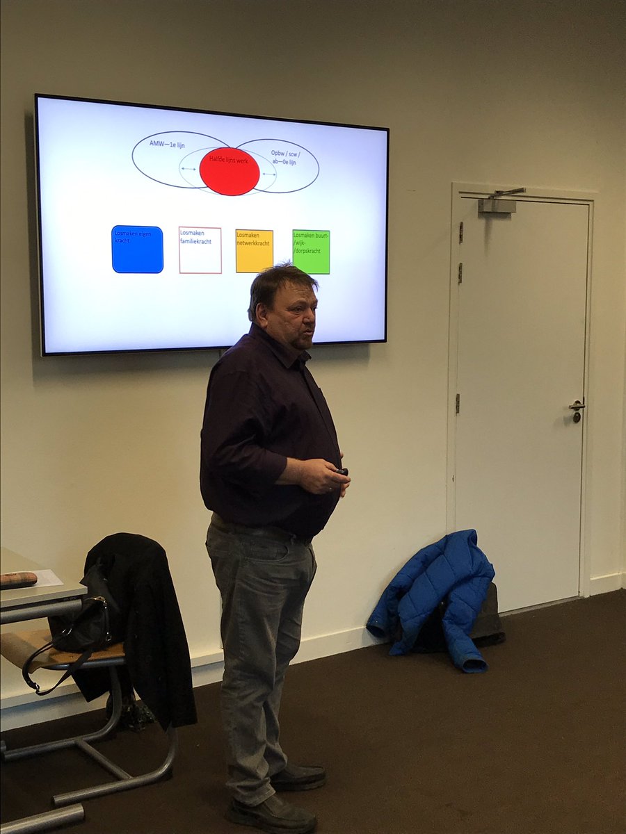 @marcelspierts praat op een inspiratiebijeenkomst van @welzijnmensenwerk en <a href="/viaazwolle/">Hogeschool Viaa</a> over ‘open en onbevangen de buurt tegemoet’.     De aftrap naar een andere manier van werken in de halfde lijn. Samen op zoek naar nieuwe kennis (blending). #leergemeenschap #halfdelijn