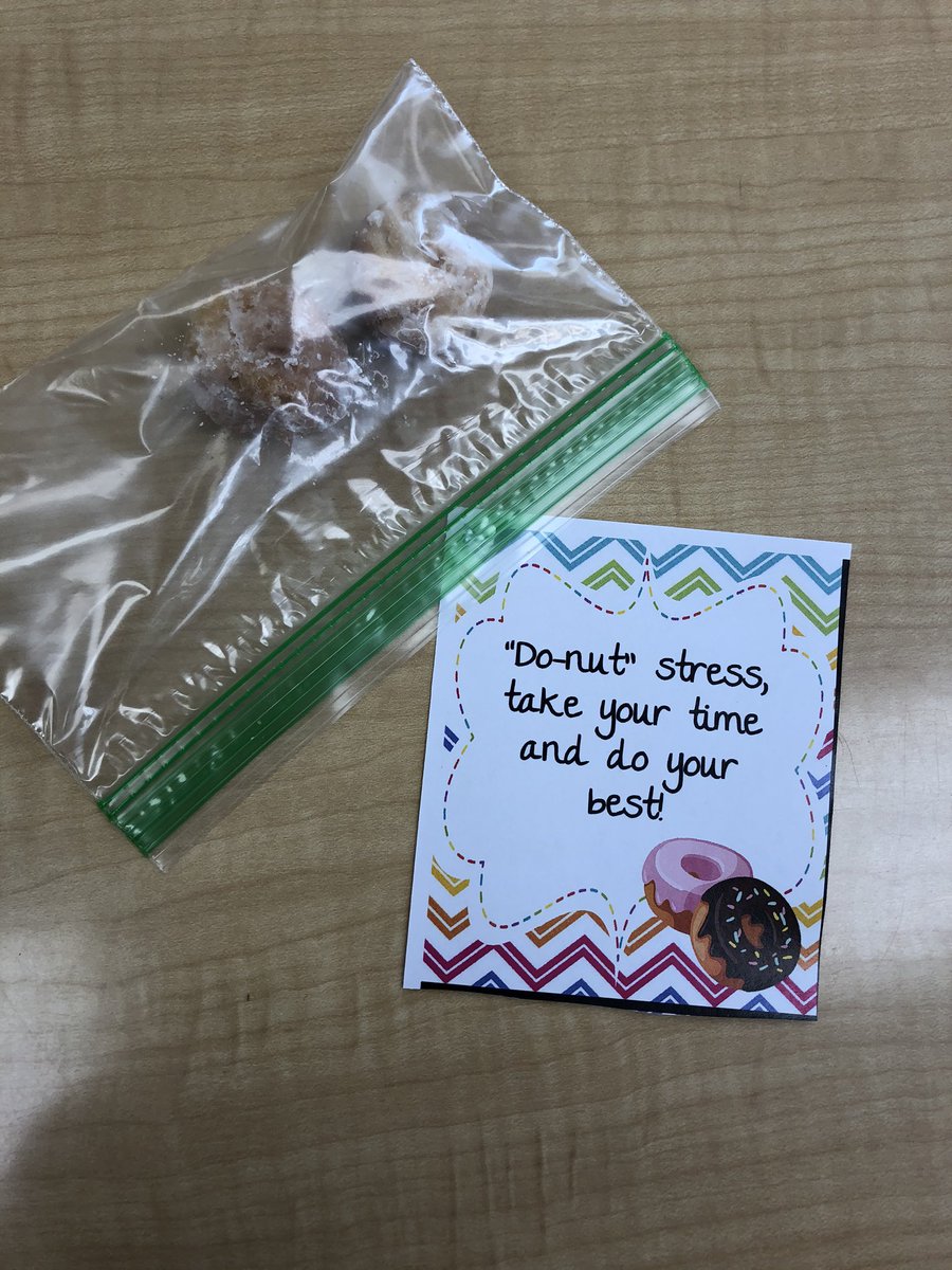 Raia1920's tweet photo. “Do-nut” stress #maptestingmotivation https://t.co/zUdkt2KIWc