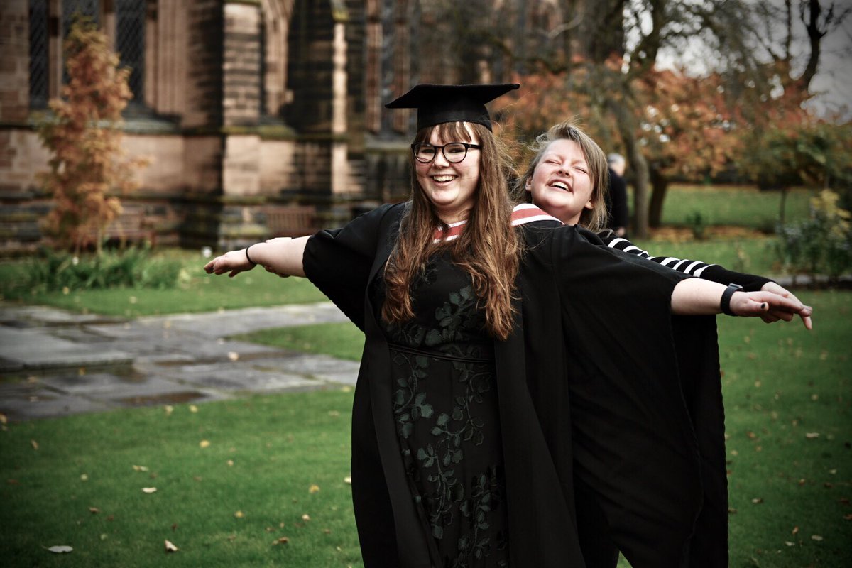 UOCorchestra's tweet photo. It’s been a week since they graduated and we’re still so proud, congratulations to our alumni @obibronkenobi and @_Gem_smith 🎉👩🏻‍🎓 https://t.co/1rdieOoNUw