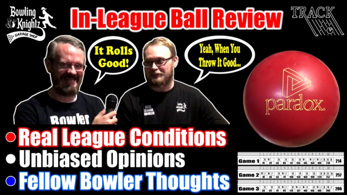 KnightzArcade's tweet photo. A new episode of ILBR on the new @TrackBowling Paradox Red is available now on YouTube! ⬇️

https://t.co/kFv9jlE90o

This ball is smooth, looks great and would work well for many different styles of bowlers!

This one gets 👍 👍! #RLB https://t.co/NPGDZ7wHTZ