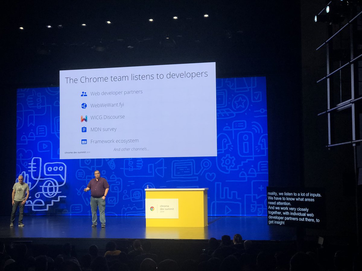 Slide deck at Chrome Dev Summit showing how to provide feedback to standards as a developer