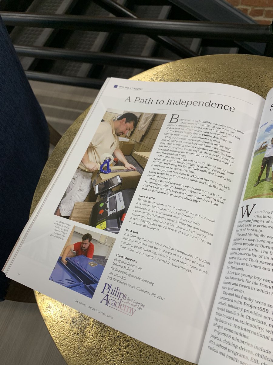 PhilipsAcadNC's tweet photo. The Giving Book is here! @SocietyGuideCLT #givingbook #givewhereyoulive #yourgiftsmatter #givingseason #thesocietyguide #clt #charlottenc #nonprofit https://t.co/2sKHwgYDAx